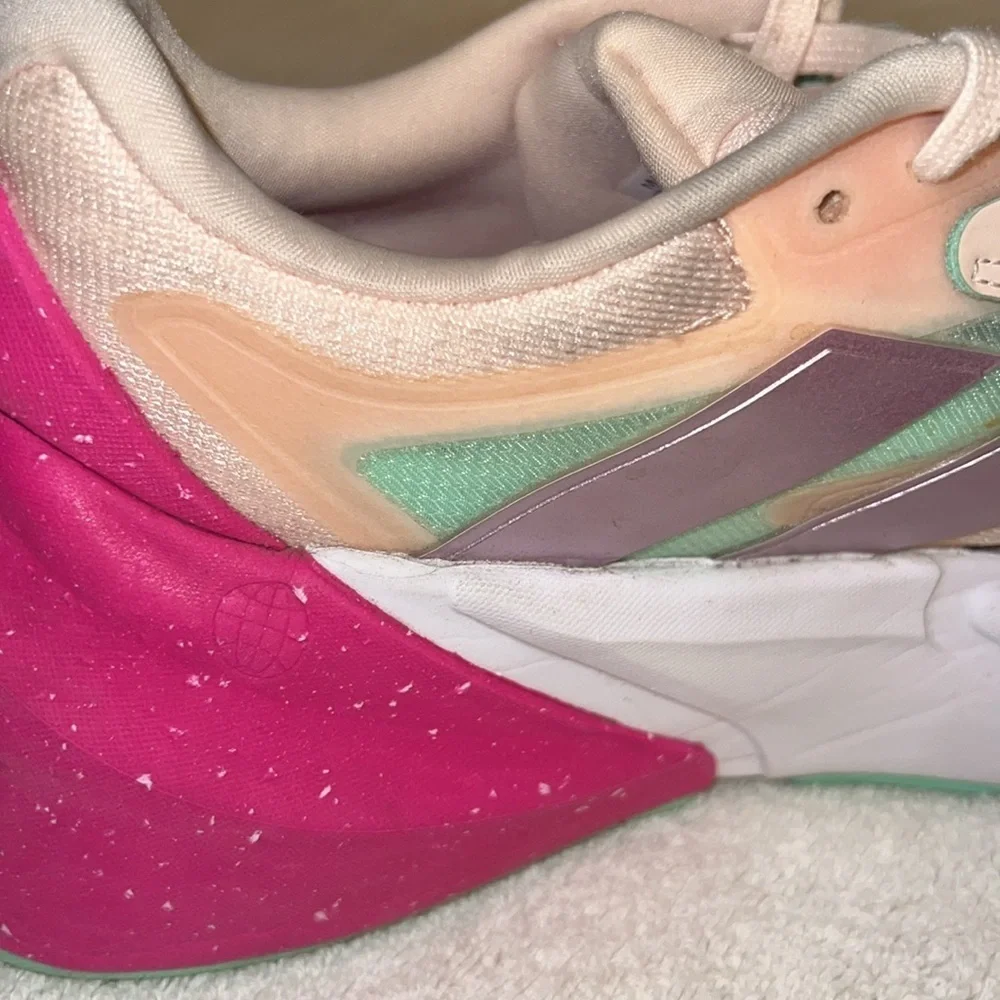 Adidas Women's pink and green Sneakers